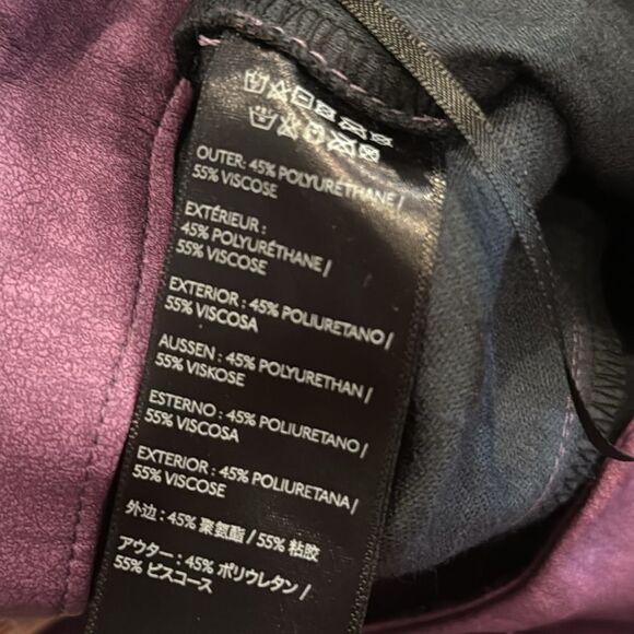 I.AM.GIA Saros Straight Leg Purple Faux Leather Pants NWT S - Picture 8 of 9